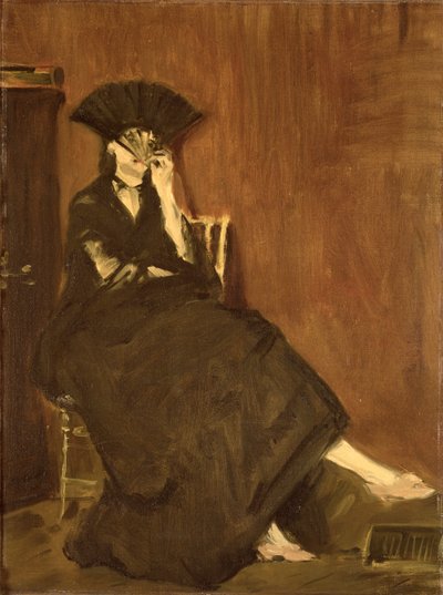 Berthe Morisot with a Fan by Édouard Manet